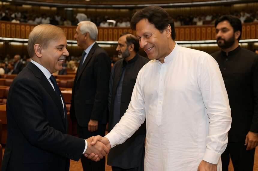 عمران خان نے شہباز شریف کی مذاکرات کی پیشکش قبول کرلی