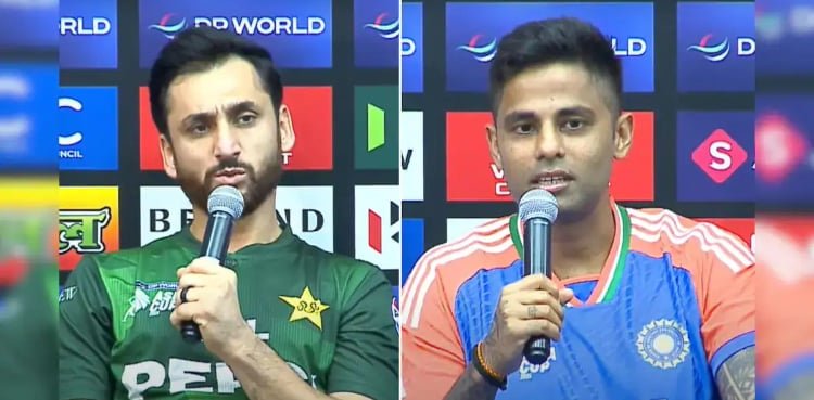 پاک بھارت ٹاکرے پر حالیہ جنگ کا اثر ہوگا؟ صحافی کے سوال پر آغا اور سوریا نے کیا کہا؟