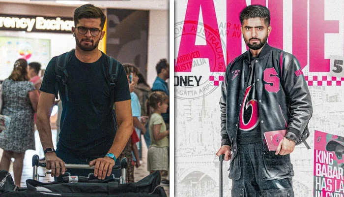 بی بی ایل: بابر اعظم اور شاہین آفریدی آسٹریلیا میں رپورٹ کر گئے