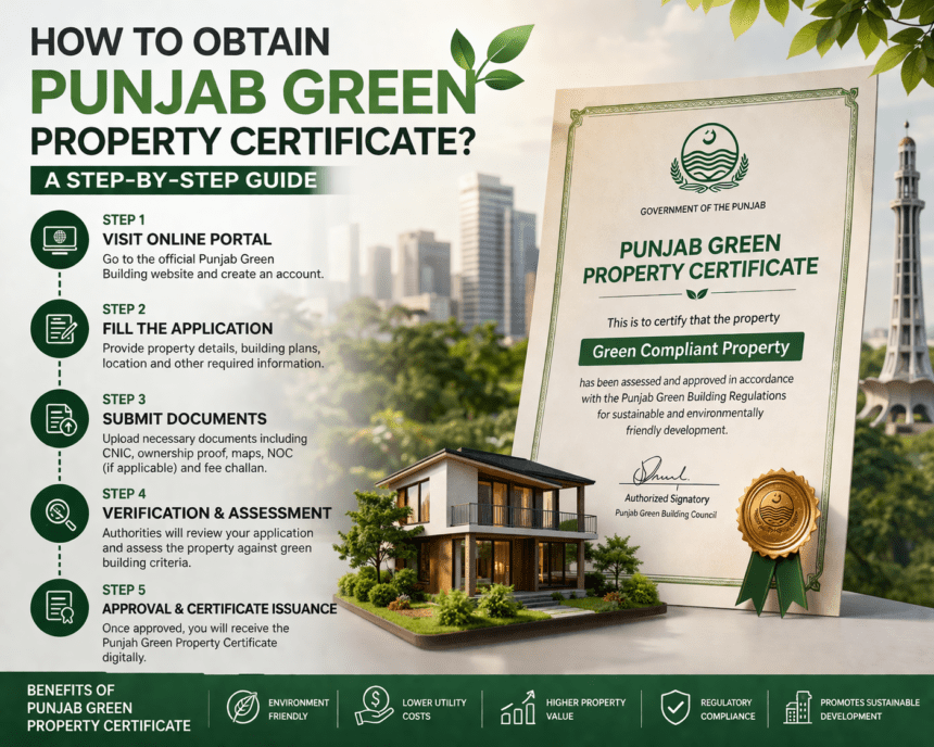 پنجاب گرین پراپرٹی سرٹیفکیٹ کیسے حاصل کیا جائے؟
