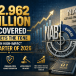 2026 کی پہلی سہ ماہی میں 2.962 کھرب روپے کی وصولی، نیب نے سال کا بھرپور آغاز کیا