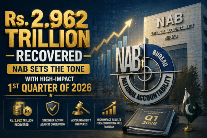 2026 کی پہلی سہ ماہی میں 2.962 کھرب روپے کی وصولی، نیب نے سال کا بھرپور آغاز کیا