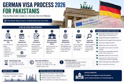 جرمنی ویزا پراسیس 2026: پاکستانیوں کے لیے نیا طریقۂ کار