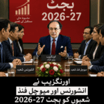 اورنگزیب کی بجٹ 2026-27 مشاورت، انشورنس اور میوچل فنڈ شعبے کی تجاویز پر غور