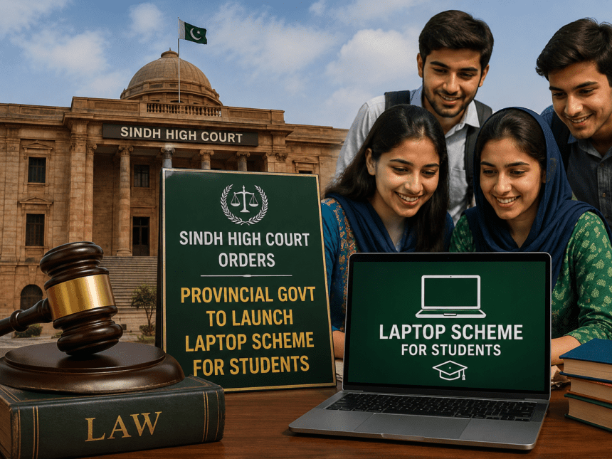 سندھ ہائی کورٹ کا طلبہ کے لیے لیپ ٹاپ اسکیم متعارف کرانے کا حکم