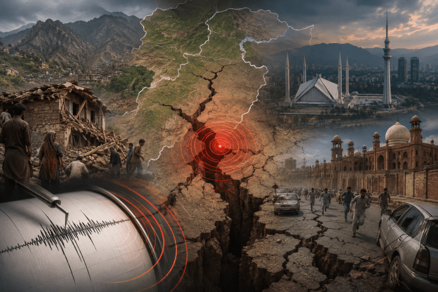 5.4 شدت کے زلزلے کے جھٹکے: خیبر پختونخوا، اسلام آباد اور پنجاب میں خوف و ہراس