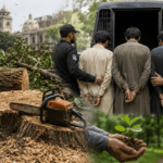 کراچی کے ضلع وسطی میں درختوں کی غیر قانونی کٹائی، تین افراد گرفتار