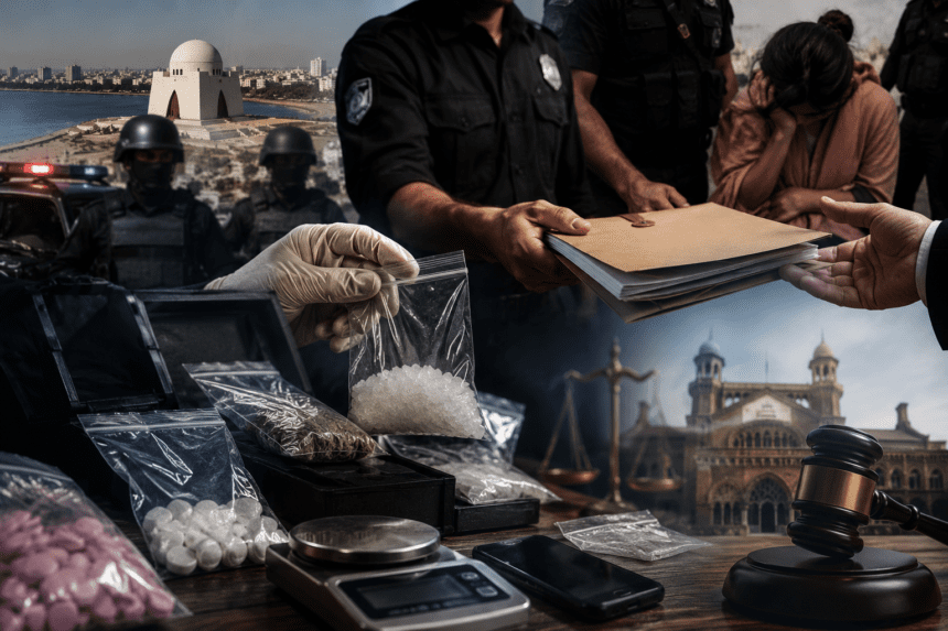 کراچی پولیس کی منشیات کیس میں ملزمہ ‘پنکی’ اور ساتھیوں کی ضمانت کی مخالفت، عدالت میں شواہد جمع