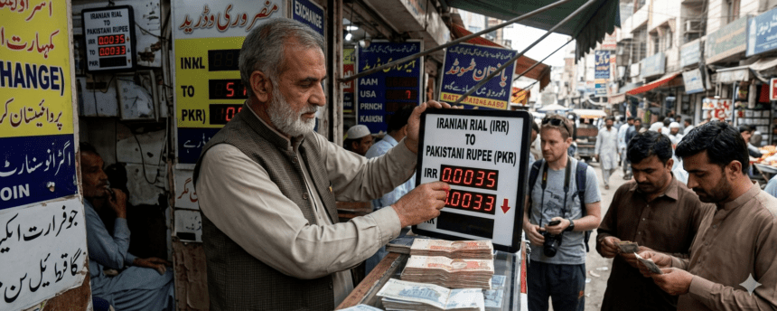 پاکستان کی اوپن مارکیٹ میں ایرانی ریال کی قدر میں معمولی کمی