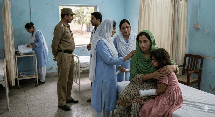 ساہیوال میں شوہر اور دیور کے مبینہ تشدد سے خاتون اور بیٹی جھلس گئیں
