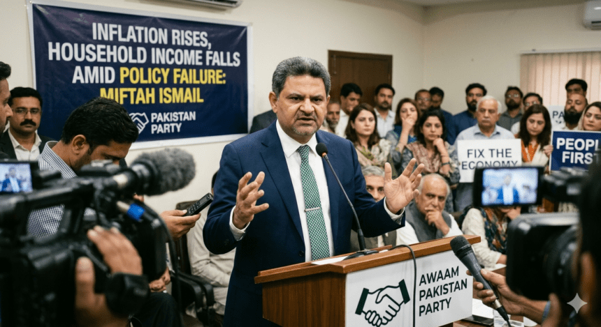 مہنگائی میں اضافہ، گھریلو آمدنی میں کمی حکومتی پالیسیوں کی ناکامی ہے: Miftah Ismail