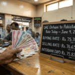 یو اے ای درہم کی پاکستانی روپے کے مقابلے میں مستحکم پوزیشن برقرار — 9 جون 2026