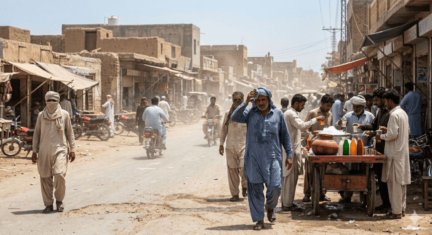 دادو میں شدید گرمی کی لہر، درجہ حرارت 49 ڈگری سینٹی گریڈ تک پہنچ گیا