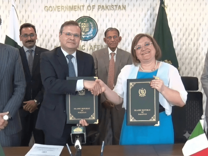 پاکستان اور اٹلی کے درمیان 6.3 ارب روپے کے رعایتی قرض کا معاہدہ؛ زرعی شعبے میں تکنیکی اور پیشہ ورانہ تربیت دی جائے گی