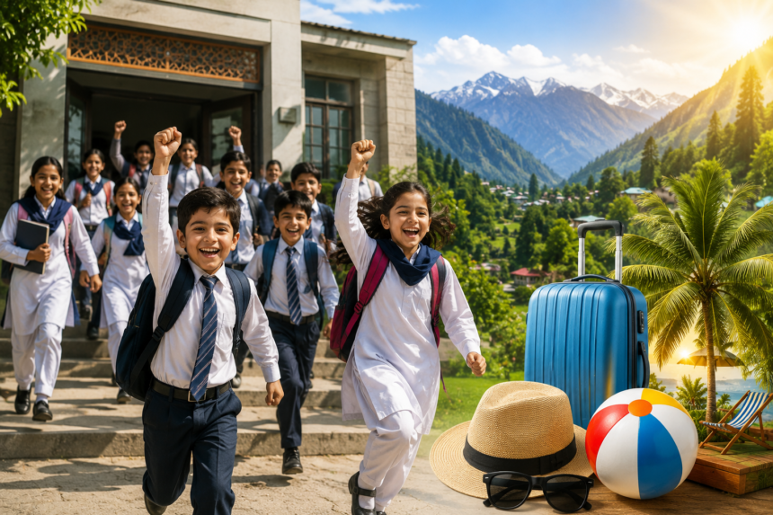 خیبر پختونخوا میں شدید گرمی کے باعث اسکولوں میں قبل از وقت موسمِ گرما کی تعطیلات کا اعلان
