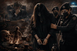 جج کے چیمبر کے باہر کالا جادو: خاتون گرفتار