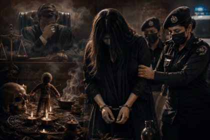 جج کے چیمبر کے باہر کالا جادو: خاتون گرفتار
