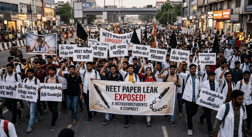 ’ڈر نے اسے مار ڈالا‘: نیٹ پیپر لیک نے طلبہ کے احتجاج کو کیسے ہوا دی؟