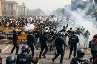 بھارت میں امتحانی اصلاحات کے مطالبے پر احتجاجی مارچ، پولیس نے آنسو گیس کا استعمال کیا