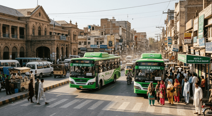 راولپنڈی گرین بس سروس میں دو نئے روٹس کا اضافہ