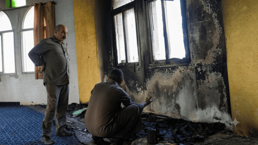 فلسطینی حکام کا دعویٰ: اسرائیلی آبادکاروں نے مغربی کنارے میں دو مساجد کو آگ لگا دی