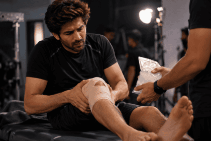 فلم کے سیٹ پر زخمی ہونے کے بعد کارتک آریان کی گھٹنے کی سرجری