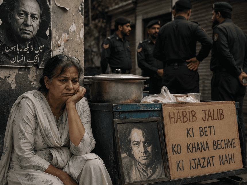 حبیب جالب کی بیٹی کا فوڈ اسٹال: مزاحمتی شاعر کے خاندان کے ساتھ بے رخی