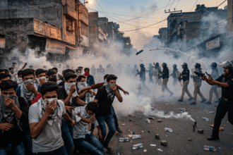 بھارتی پولیس کا شمالی بھارت میں نوکری کے متلاشی نوجوانوں پر آنسو گیس کا استعمال