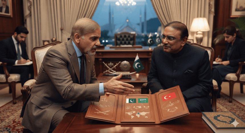 وزیراعظم شہباز شریف کی صدر زرداری کو سعودی عرب اور ترکی کے ساتھ دفاعی معاہدے پر بریفنگ