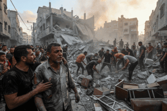 غزہ کے گنجان آباد بازاروں پر اسرائیلی حملے، 10 فلسطینی شہید