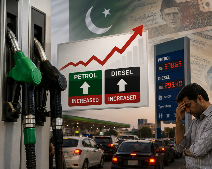 پاکستان میں پیٹرول اور ڈیزل کی قیمتوں میں اضافہ
