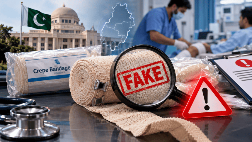 پنجاب میں غیر معیاری کریپ بینڈیج کی فروخت پر الرٹ جاری