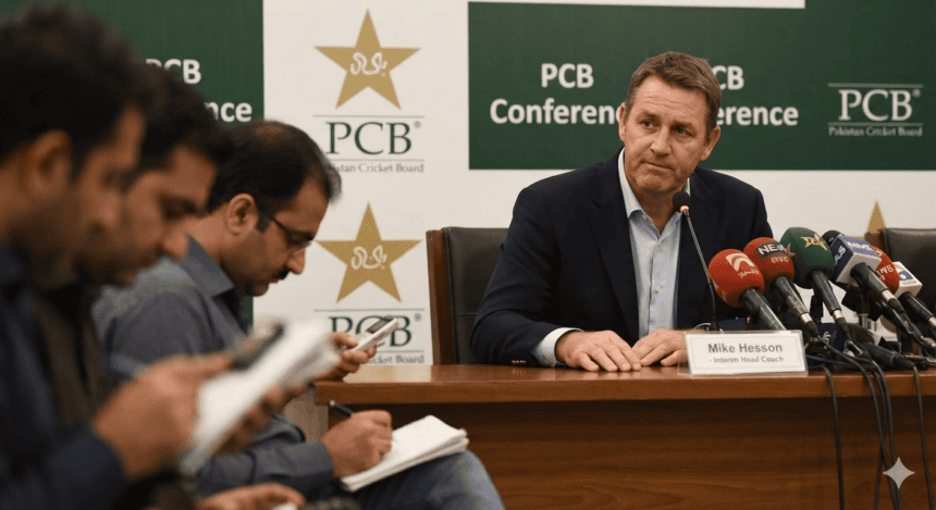 مائیک ہیسن کا پاکستانی ٹیم میں تبدیلیوں سے لاتعلقی کا اعلان