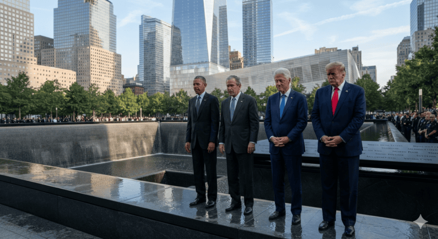 9/11 کی 25 ویں برسی، چار سابق امریکی صدور کی نیویارک میں شرکت