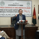 سندھ کے وزیر داخلہ ضیاء لنجار کا میر رضا اور پروفیسر پر حملے کے ملزمان کی گرفتاری کا حکم