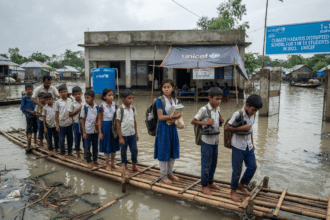 موسمیاتی آفات کے باعث 2025 میں ہر دس میں سے ایک طالب علم اسکول نہ جا سکا: یونیسیف