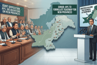 نئی صوبوں کے قیام پر اے پی سی بلانے کا فیصلہ، بیرسٹر گوہر کا اعلان