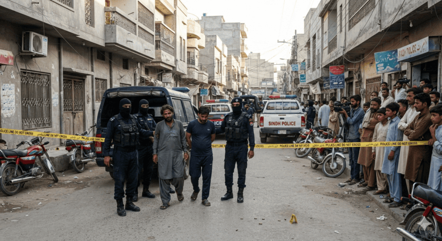 کراچی: پولیس اہلکاروں پر قاتلانہ حملے میں ملوث دو ملزمان گرفتار