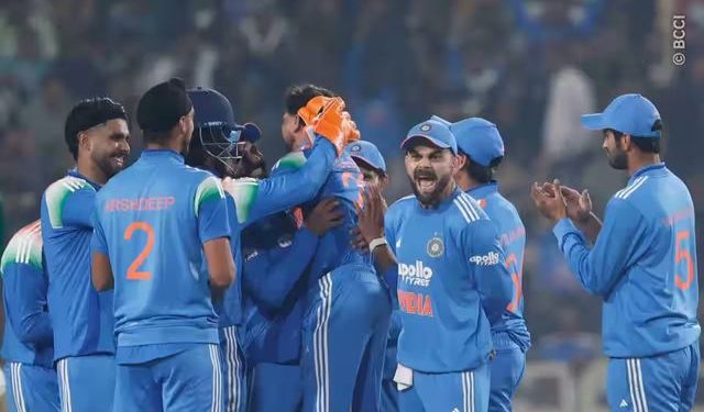 India Defeat South Africa by 17 Runs in High-Scoring First ODI
