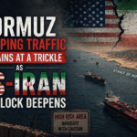 Hormuz Shipping Stays Barely Moving as U.S.–Iran Standoff Hardens