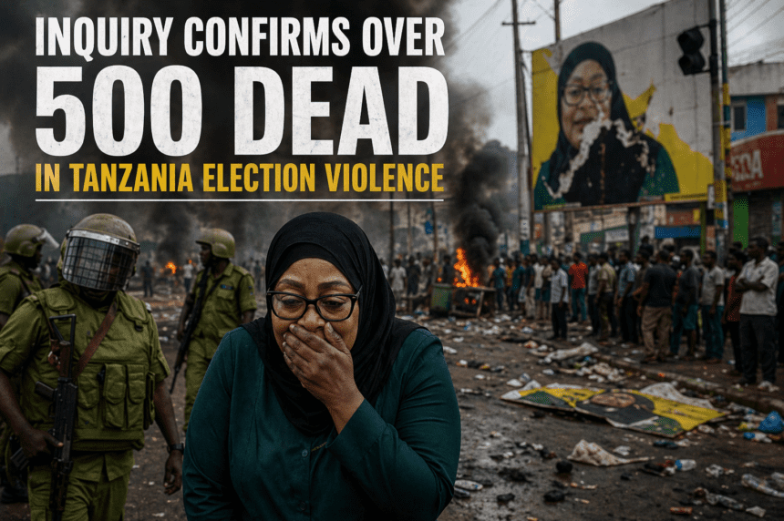 Inquiry confirms over 500 dead in Tanzania election violence