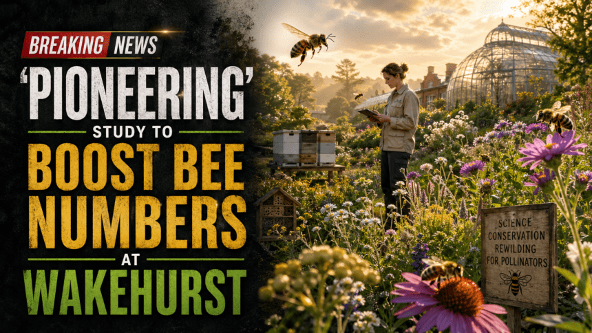 ‘Pioneering’ study aims to boost bee numbers at Wakehurst