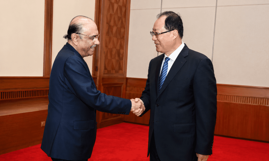 Zardari pitches Chinese investment in clean energy, water and EV supply chain during China visit