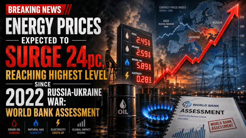 Energy prices expected to surge 24pc, reaching highest level since 2022 Russia-Ukraine war: World Bank assessment