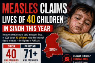 Measles claims lives of 40 children in Sindh this year