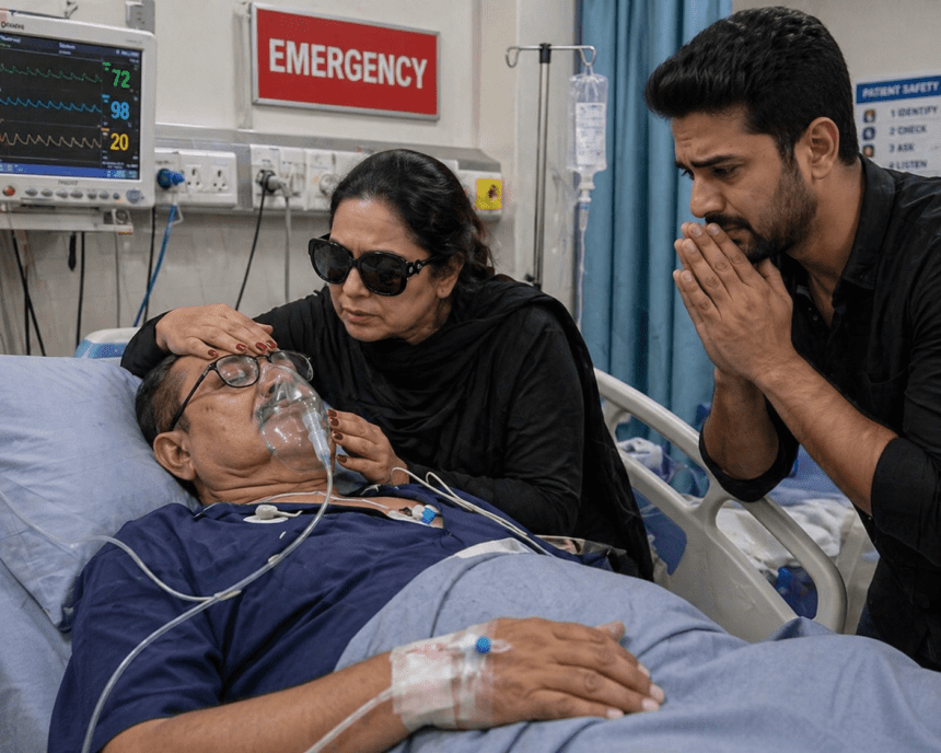 Meera’s father hospitalized after suffering heart attack