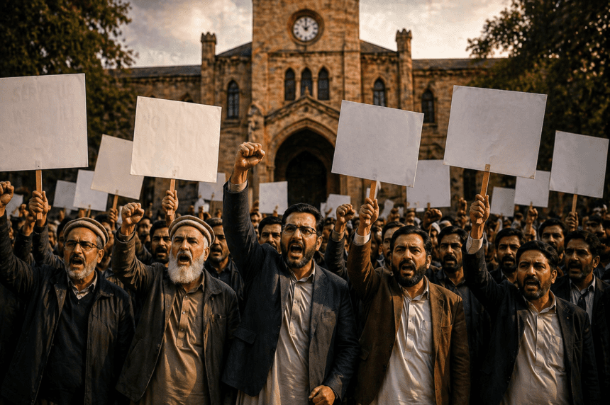 Peshawar University staff strike as salary, pension crisis deepens