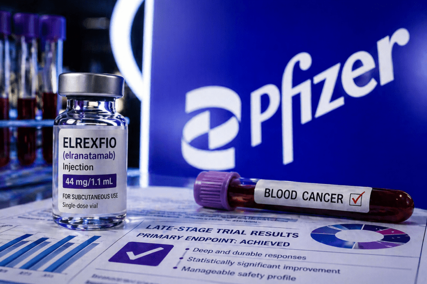 Pfizer’s Elrexfio hits key milestone in multiple myeloma trial