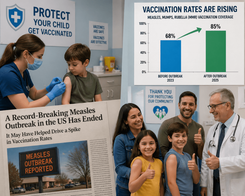 Record-breaking measles outbreak in U.S. ends, vaccination rates see notable rise