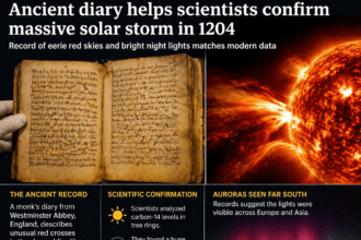 Medieval diary helps scientists trace major solar storm from early 13th century